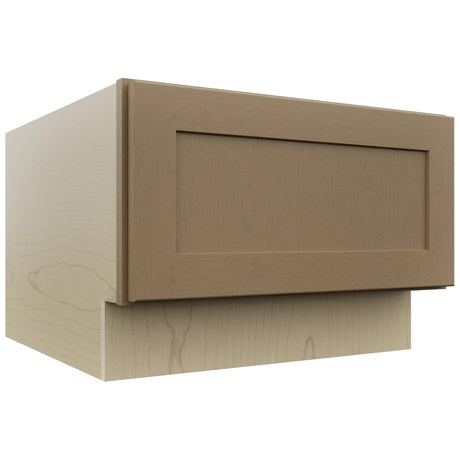 Fabuwood Galaxy Truffle DBS24 Base Bench Seat Cabinet, Front View