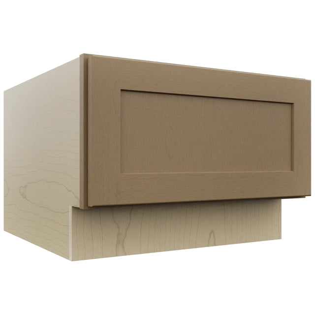 Fabuwood Galaxy Truffle DBS24 Base Bench Seat Cabinet, Front View