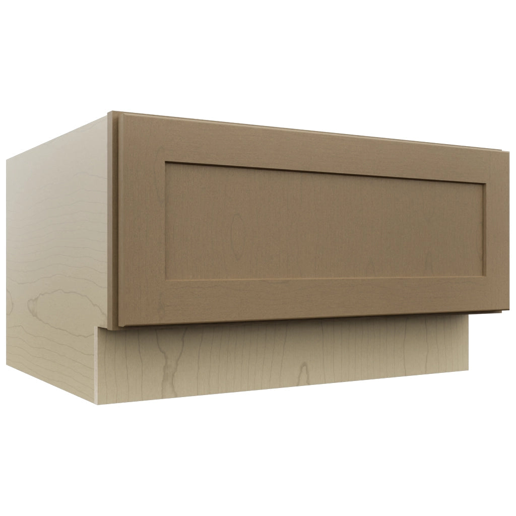 Fabuwood Galaxy Truffle DBS30 Base Bench Seat Cabinet, Front View