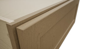 Fabuwood Galaxy Truffle DBS30 Base Bench Seat Cabinet, Detail View