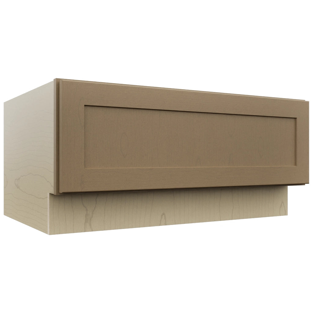 Fabuwood Galaxy Truffle DBS36 Base Bench Seat Cabinet, Front View