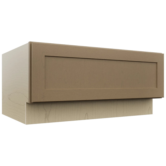 Fabuwood Galaxy Truffle DBS36 Base Bench Seat Cabinet, Front View