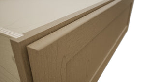 Fabuwood Galaxy Truffle DBS36 Base Bench Seat Cabinet, Detail View
