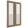 Fabuwood Galaxy Truffle DS GDW2436 Wall Glass Door, Front View
