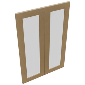 Fabuwood Galaxy Truffle DS GDW2436 Wall Glass Door, Top View
