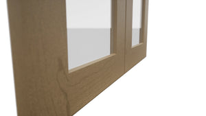 Fabuwood Galaxy Truffle DS GDW2436 Wall Glass Door, Detail View