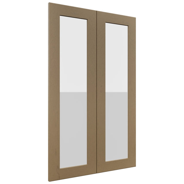 Fabuwood Galaxy Truffle DS GDW2439 Wall Glass Door, Front View