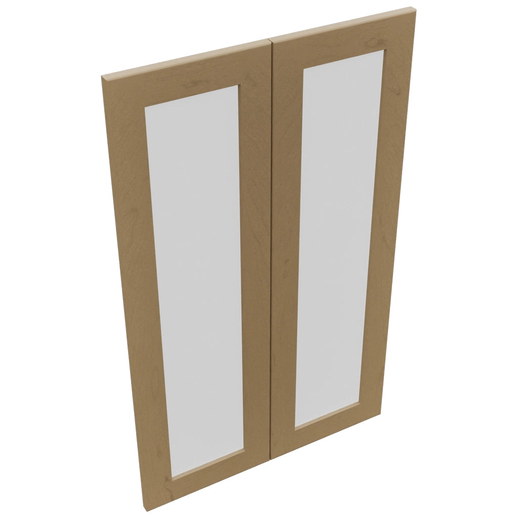 Fabuwood Galaxy Truffle DS GDW2439 Wall Glass Door, Top View
