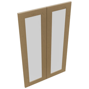 Fabuwood Galaxy Truffle DS GDW2439 Wall Glass Door, Top View