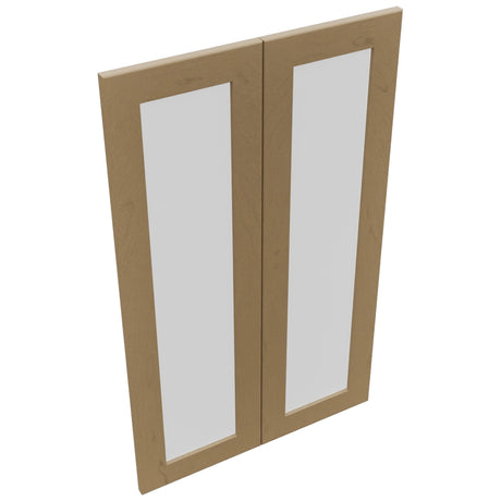 Fabuwood Galaxy Truffle DS GDW2439 Wall Glass Door, Top View