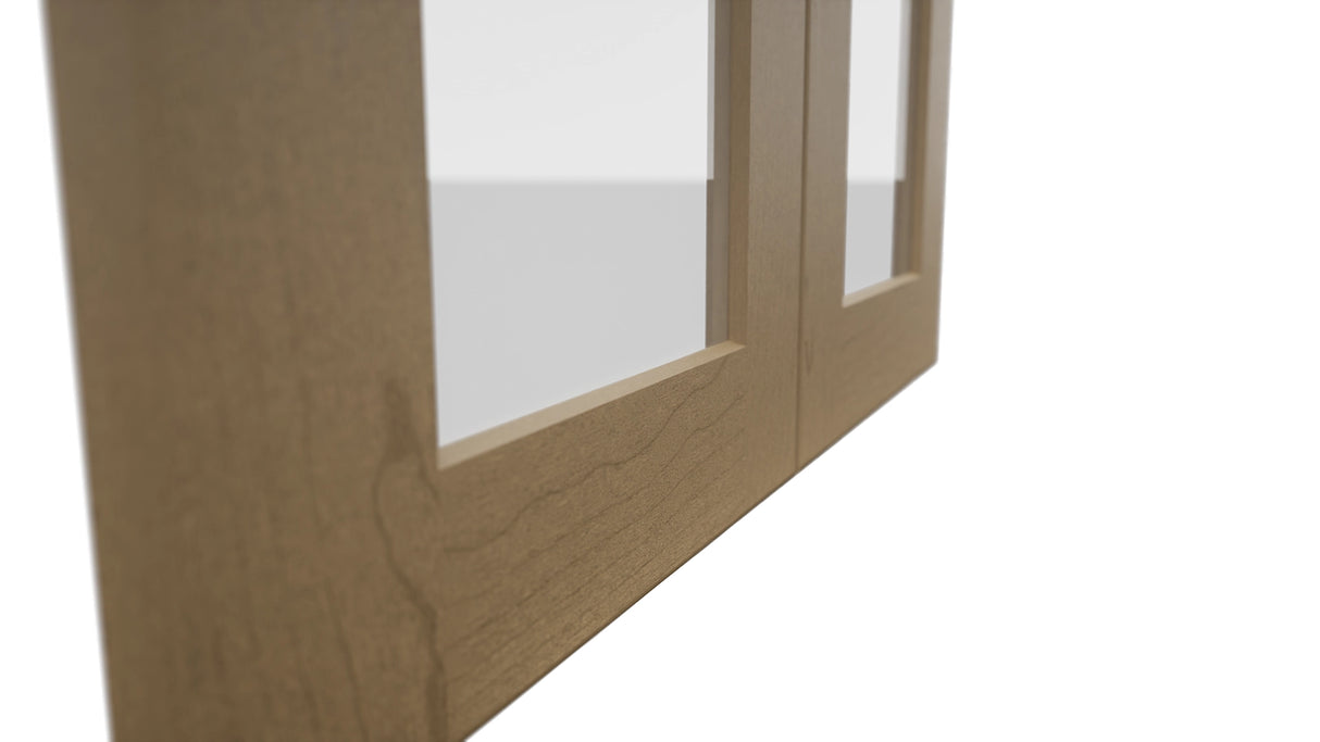 Fabuwood Galaxy Truffle DS GDW2439 Wall Glass Door, Detail View
