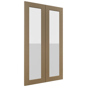 Fabuwood Galaxy Truffle DS GDW2442 Wall Glass Door, Front View
