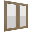 Fabuwood Galaxy Truffle DS GDW3030 Wall Glass Door, Front View