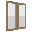 Fabuwood Galaxy Truffle DS GDW3036 Wall Glass Door, Front View