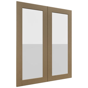 Fabuwood Galaxy Truffle DS GDW3036 Wall Glass Door, Front View
