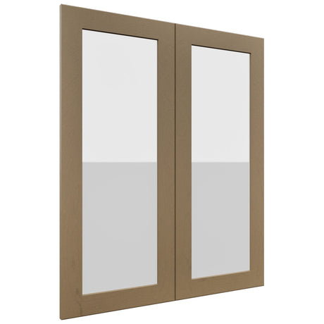 Fabuwood Galaxy Truffle DS GDW3036 Wall Glass Door, Front View