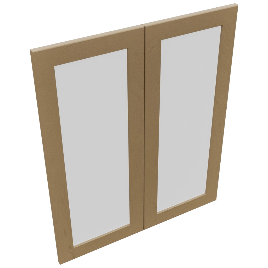 Fabuwood Galaxy Truffle DS GDW3036 Wall Glass Door, Top View
