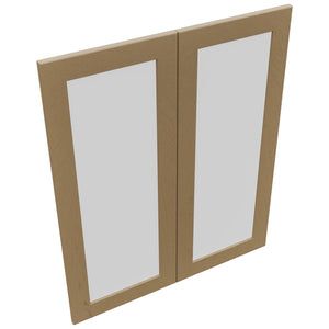 Fabuwood Galaxy Truffle DS GDW3036 Wall Glass Door, Top View