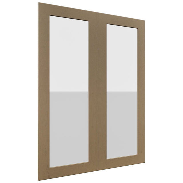 Fabuwood Galaxy Truffle DS GDW3039 Wall Glass Door, Front View