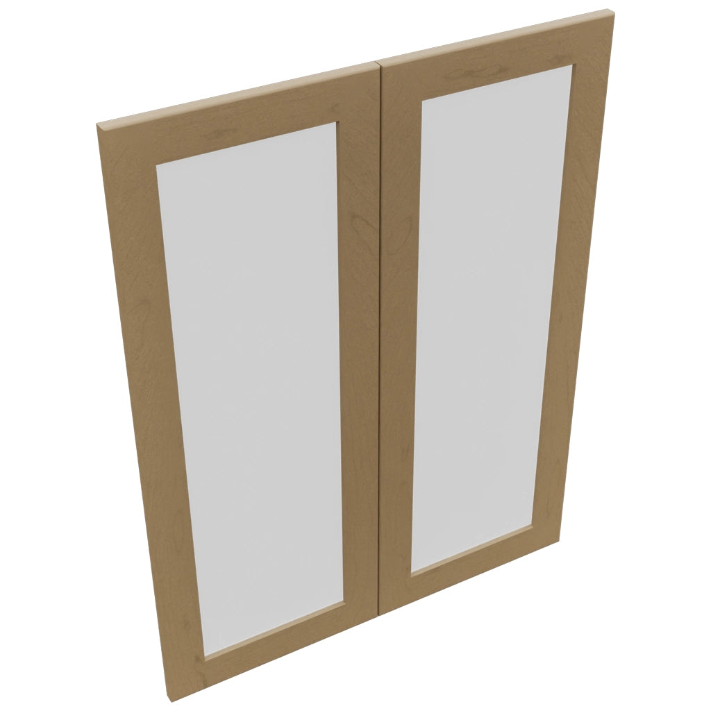 Fabuwood Galaxy Truffle DS GDW3039 Wall Glass Door, Top View