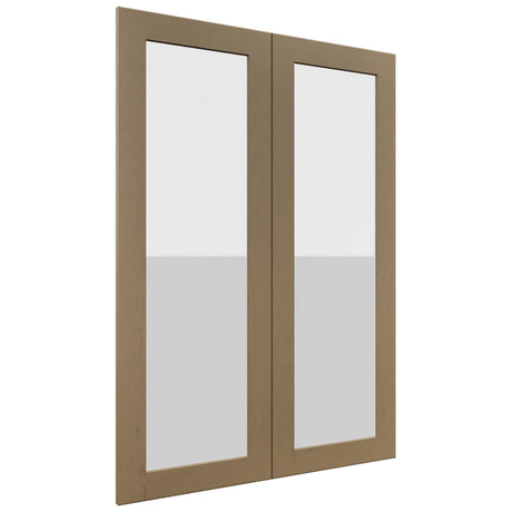 Fabuwood Galaxy Truffle DS GDW3042 Wall Glass Door, Front View