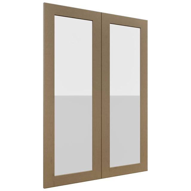 Fabuwood Galaxy Truffle DS GDW3042 Wall Glass Door, Front View