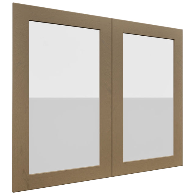 Fabuwood Galaxy Truffle DS GDW3630 Wall Glass Door, Front View