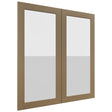 Fabuwood Galaxy Truffle DS GDW3639 Wall Glass Door, Front View