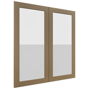 Fabuwood Galaxy Truffle DS GDW3639 Wall Glass Door, Front View