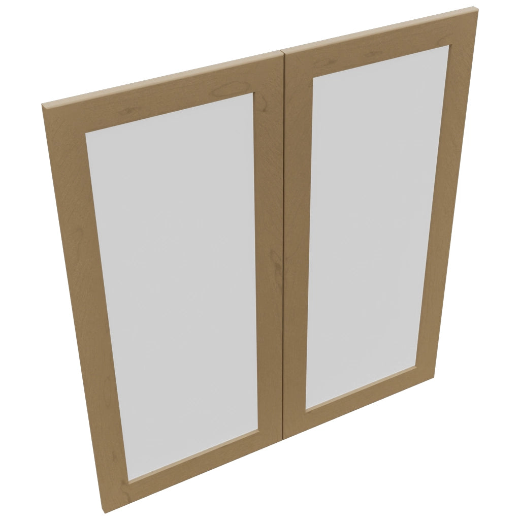 Fabuwood Galaxy Truffle DS GDW3639 Wall Glass Door, Top View