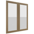 Fabuwood Galaxy Truffle DS GDW3642 Wall Glass Door, Front View