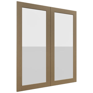 Fabuwood Galaxy Truffle DS GDW3642 Wall Glass Door, Front View