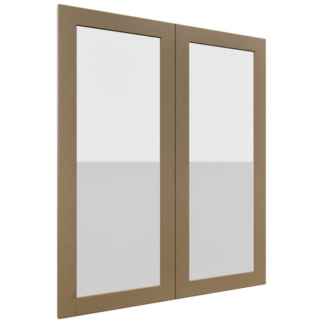 Fabuwood Galaxy Truffle DS GDW3642 Wall Glass Door, Front View