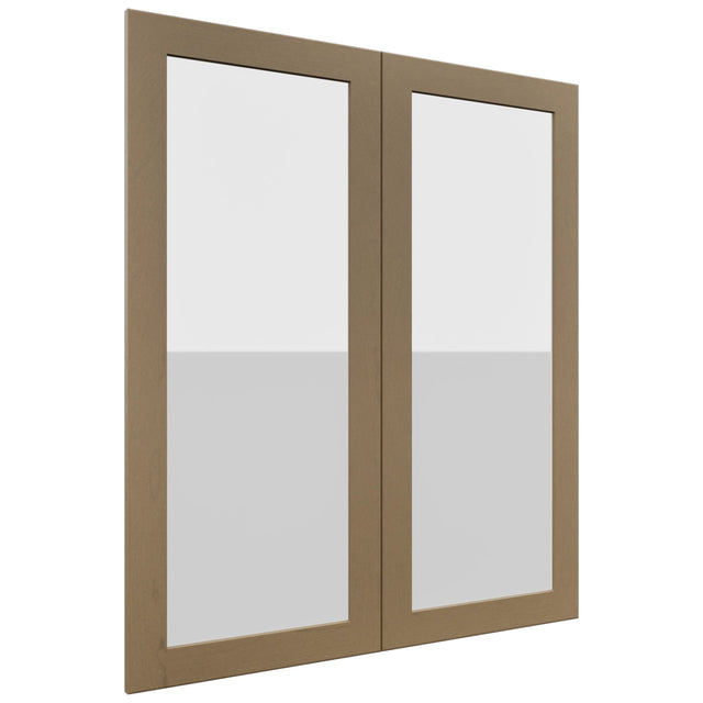 Fabuwood Galaxy Truffle DS GDW3642 Wall Glass Door, Front View