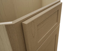 Fabuwood Galaxy Truffle DSB36 Base Corner Diagonal Sink Cabinet, Detail View