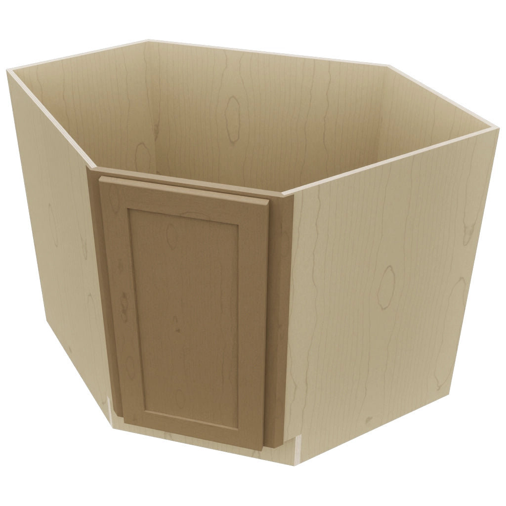 Fabuwood Galaxy Truffle DSB36FD Base Corner Diagonal Sink Cabinet, Top View