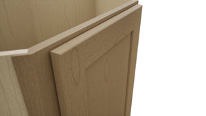 Fabuwood Galaxy Truffle DSB36FD Base Corner Diagonal Sink Cabinet, Detail View