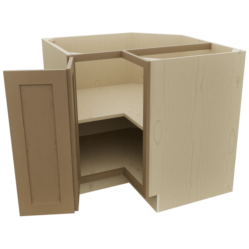Fabuwood Galaxy Truffle ERB36 Base Corner Easy Reach Cabinet, Open View