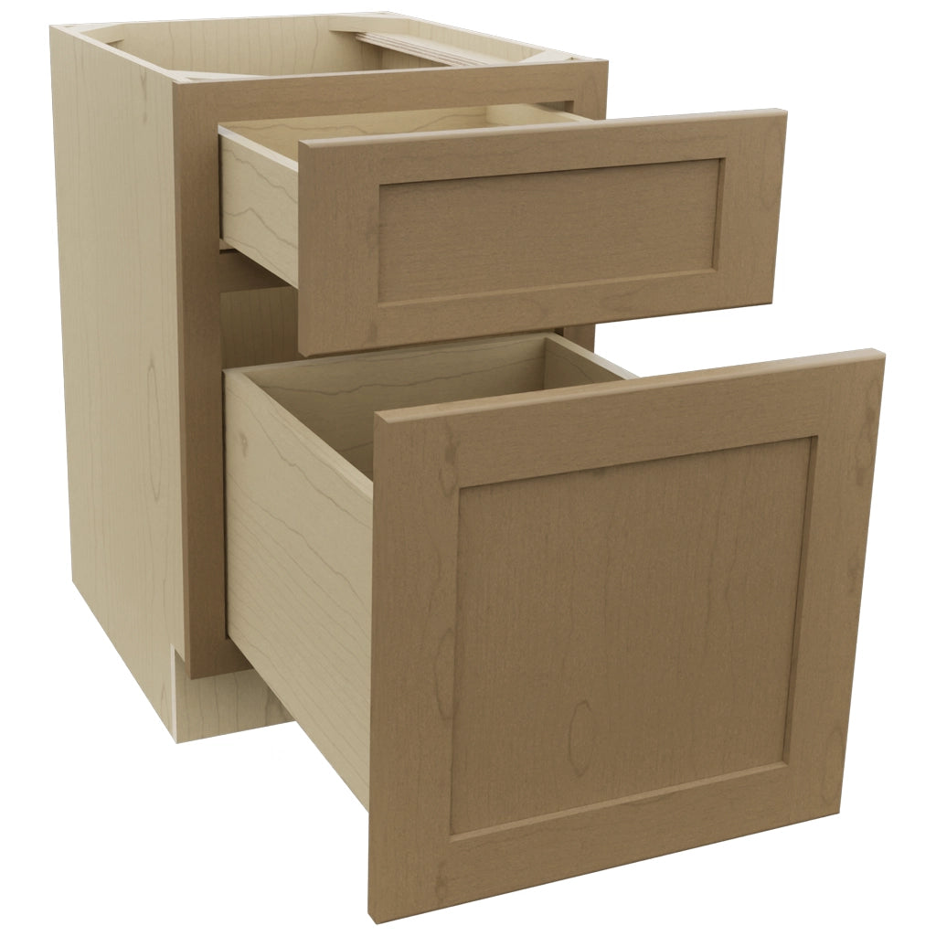 Fabuwood Galaxy Truffle FD18 Vanity Desk, Open View