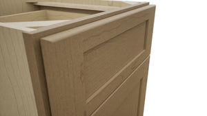 Fabuwood Galaxy Truffle FD18 Vanity Desk, Detail View