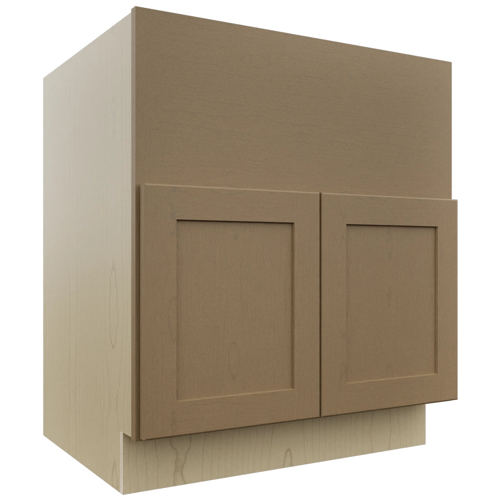Fabuwood Galaxy Truffle FS30 Base Farm Sink Cabinet, Front View