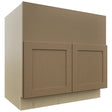 Fabuwood Galaxy Truffle FS36 Base Farm Sink Cabinet, Front View
