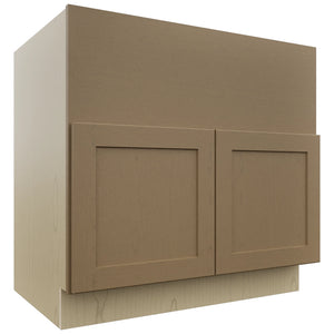 Fabuwood Galaxy Truffle FS36 Base Farm Sink Cabinet, Front View