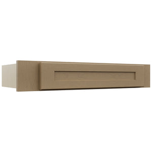 Fabuwood Galaxy Truffle KD30 Vanity Desk, Front View