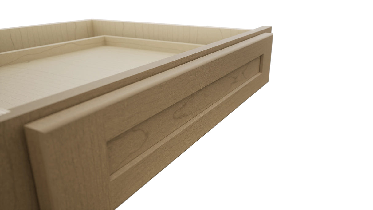 Fabuwood Galaxy Truffle KD30 Vanity Desk, Detail View
