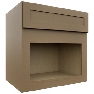 Fabuwood Galaxy Truffle MC303021 Wall Microwave Cabinet, Front View