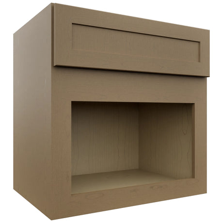 Fabuwood Galaxy Truffle MC303021 Wall Microwave Cabinet, Front View