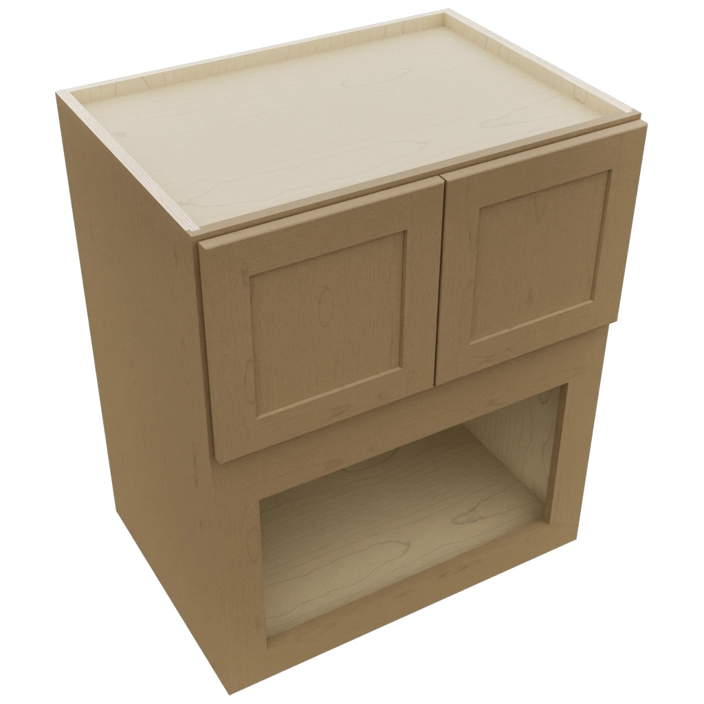 Fabuwood Galaxy Truffle MC303621 Wall Microwave Cabinet, Top View