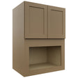 Fabuwood Galaxy Truffle MC304221 Wall Microwave Cabinet, Front View