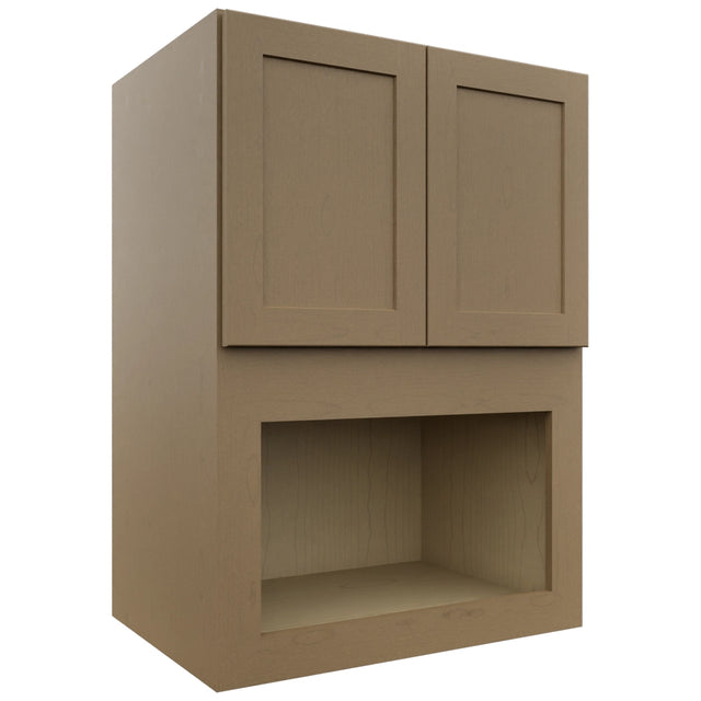 Fabuwood Galaxy Truffle MC304221 Wall Microwave Cabinet, Front View